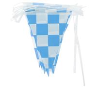 HEMOTON Guirlande 20 Petits Fanions en Polyester pour Voiture de Course de Drapeaux Bleu 7m, Décoration Chic et Pratique pour Fête ou Photographie de Produit