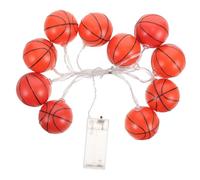 HEMOTON Guirlande Basketball Lampe Décorative LED Lumières Ambiance Sportive pour Fêtes et Décorations Intérieures et Extérieures