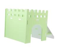 HEMOTON Hamster Hideout Double Layer Wooden House with Ladder Safe Smooth Small Pet Cage for Hamsters and Chinchillas Material