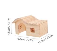 HEMOTON Hamster Naturel Milieu Abri Multifonction pour Petits Rongeurs Sécurisé et Facile à Nettoyer pour Hamsters et Souris