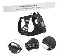 HEMOTON Harnais pour Chien Maille Respirante avec Sangle Nylon Gilet Sécurité Anti-Traction pour Chiens Moyens et Grands Confortable et Facile à Mettre