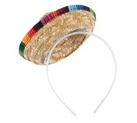 HEMOTON Hat Headband pour Animaux Mini Chapeau Mexicain Décoratif avec Nœud Créatif et Confortable Accessoire de Fête pour Chiens et Parfait pour Festivals et Photos