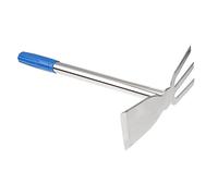 HEMOTON Houe de Jardin en Acier Inoxydable pour Jardiner Outil de Désherbage et Ameublissement Sol Taille Compacte pour Transplantation et Cultivation Pratique et Solide