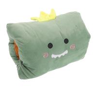 HEMOTON Housse de Bouillotte Portable en Peluche Verte Dinosaure, Chauffe-Mains D’Hiver Lavable Tissu Doux, Couverture Mains, pour Bibliothèque, Maison et Salle D’étude, 1 Pièce