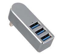 HEMOTON Hub 3.0 pour Concentrateur en Aluminium Portable Séparateur Rotatif Chargement De Données pour Clavier Et Souris