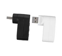 HEMOTON Hub USB 2.0 3 Ports en Plastique Blanc, Charge et Transfert Rapide, Lot de 2, pour Lecteur de Carte et Ventilateur USB