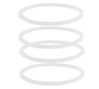 HEMOTON Joints De Rechange pour Bouteilles en Silicone, Lot De 4, Remplacement du Joint D'Étanchéité en Silicone, pour Tasse, Blanc, 16oz 20oz