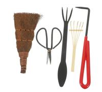 HEMOTON Kit Bonsaï Ensemble Outils De Jardinage avec Râteau à Main Cisailles Et Outil De Culture pour Transplantation Bêchage