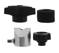HEMOTON Kit de 4 Écrous pour Pied de Cymbale en Métal et Plastique Filetages Haute Précision pour Accessoires de Batterie Électronique et Percussion Couleur Aléatoire