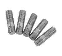 HEMOTON Kit de 5 Goujons de Roue M14x1,25 et M14x1,5 en Acier 50 Mm Boulons de Moyeu de Roue Allongés Écrous de Moyeu Automobile Résistants pour Garage et Atelier Fixation Fiable