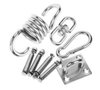 HEMOTON Kit de Suspension pour Hamac Acier Inoxydable Crochets Muraux et Plafond Accessoires Résistants pour Chaises Suspendues et Balançoires Ensemble