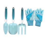 HEMOTON Kit Petite Pelle De Jardin Truelle Pelle à Désherber Râteau Métal Outils De Jardinage