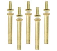 HEMOTON Kit réparation 5 sets rivets de l'axe ventilateur pliant en acier inoxydable or, fixation sécurisée avec capuchon rond, adapté pour éventail pliant à main et utilisation