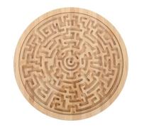 HEMOTON Labyrinthe Bois Rond Jeu de Puzzle Portable pour Garçon Fille Jeu de Raisonnement Spatial et de Problèmes Éducatif pour Activités Familiales