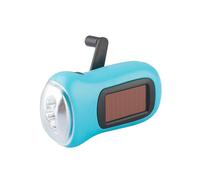 HEMOTON Lampe Torche LED Solaire à Manivelle 3 Pièces Abs 3, 6v