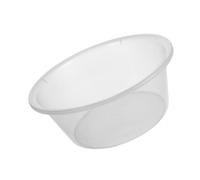 HEMOTON Lavabo Transparent En Plastique Moyen, Bassine Polyvalente Pour Salle De Bain, Usage Domestique Et Salon, Lavage Facial, Grosse Ouverture, Texture Lisse