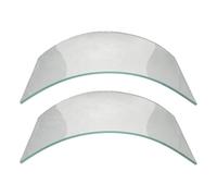 HEMOTON Lentille de Protection en Verre Capot de Sablage 2 Pièces pour Remplacement Solide Revêtement de Surface Sablé, Bouclier Protecteur Transparent pour Environnements Industriels