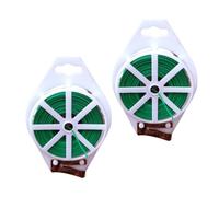 HEMOTON Lien de Jardinage Vert 150m, PVC Fer, Résistant aux Intempéries | 1 Rouleau, Support Doux pour Tiges et Fruits Grimpants, Usage Maison, Tuteurage