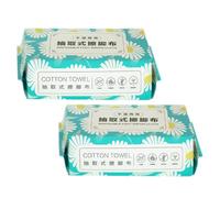 HEMOTON Lingettes pour pieds pratiques, 2 sacs de 70 feuilles, en pâte de bois douce, serviettes jetables pour spa, usage humide et sec, soins personnels