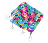 HEMOTON Lizard Hammock Multi-Functional Swing Bed with Suction Cup for Bearded Dragons Chameleons Hamsters and Small Pets Natural Color Reptile Hanging Bed Space-Saving Cage Accessory