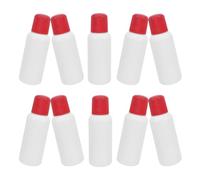 HEMOTON Lot de 10 Flacons Distributeurs en Plastique 100ml Embout Éponge Rouge Antidérapant pour Usage Médical et Domestique Sécurisé