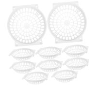 HEMOTON Lot de 10 Nids De Pigeon en Plastique Solide Lavable, Bassin à Œufs Stable, Accessoires pour Pigeons Et Oiseaux Nicheurs, pour Élevage Domestique Et Animalerie