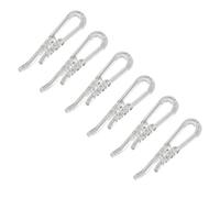 Hemoton Lot de 100 pinces crocodiles en plastique transparent pour chemises pliantes