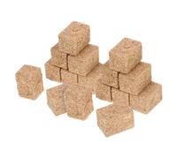 HEMOTON Lot de 16 Meules de Foin Décoratives Miniatures 2x2x3 Cm en Paille Artificielle pour Maison de Poupée, Accessoires Décoratifs Réalistes pour Décor de Ferme et Jardin Miniature