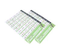 HEMOTON Lot de 2 Affiches D’entraînement Bandes de Résistance, Guide Mural pour Exercices de Fitness à Domicile, Tableau D’Exercices Illustré pour Renforcement Musculaire,