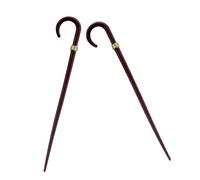 HEMOTON Lot de 2 Baguettes Miniatures Vintage pour Maison de Poupée, Accessoires de Costume et Cosplay, Baguettes de Berger Petites Tailles en Matériaux Robustes pour Décorations et Jeux