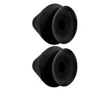 HEMOTON Lot de 2 Balles de Massage à Ventouse Noires Rouleau de Massage Musculaire Mural pour Dos Nuque et Jambes Outil Portatif pour Dénouer les Nœuds Musculaires et Soulager les