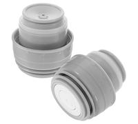 HEMOTON Lot de 2 Bouchons de Rechange Gris 45 MM pour Couvercle de Bouteille Isotherme Haers 500-1200 ML en Acier Inoxydable avec Joint Étanche Anti-Fuite Compatible Bouteilles d'eau