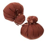 HEMOTON Lot de 2 Boules de Bain à Base de Plantes pour Massage Corporel et Acupression, Sachets Chauffants en Coton pour Usage à Domicile Bureau