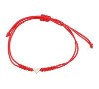 HEMOTON Lot de 2 Bracelets en Corde Tressée Rouge Breloques de Cœur en Alliage, Ajustables, Élégants Fête des Mères Offrir Sœur