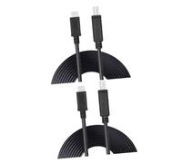 HEMOTON Lot De 2 Câbles C vers Imprimante 5 M Transfert De Données Haute Vitesse Noir Compatible