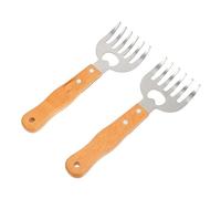 HEMOTON Lot De 2 Déchiqueteuses À Viande Griffes Coupe-Viande De Poulet Pattes Manipulateur De Viande Fourchettes À Déchiqueter Pour La Viande Griffe D'Ours Déchiqueteur De