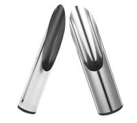 HEMOTON Lot de 2 Pelles de Jardin en Acier Inoxydable, Pelle à Terre Compacte, Outil Multifonction pour Seau de Jardin, Plantation, Fertilisation, pour Bonsaï et Rempotage, Usage