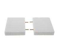 HEMOTON Lot de 2 Perchoirs en Pierre Rectangulaires pour Limer Griffes Perruches et Calopsittes, Accessoires Cage Oiseaux, Plateforme Naturelle pour Entretien Ongles et