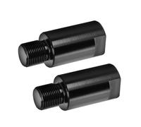HEMOTON Lot de 2 Rallonges d'Amortisseur Arrière Moto 4 CM Tiges d'Extension Universelles en Acier Noir Support Réglable Suspendre Boulons Robustes Adaptées pour Route et Hors-Piste