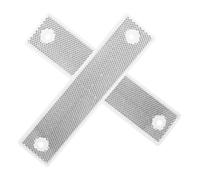 HEMOTON Lot de 2 Réflecteurs Rectangulaires de Sécurité pour Garde-corps en Acrylique Blanc, Haute Visibilité pour Conduite Nocturne et Sécurité Routière