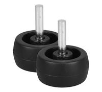 HEMOTON Lot de 2 roulettes Pivotantes en Plastique pour Pied de Parasol de Terrasse et Jardin, Accessoires de Base de Parapluie de Plage, Mobilité Aisée et Compatible Supports de