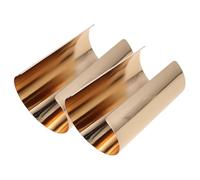 HEMOTON Lot de 2 Set de Bracelets Manchettes Larges Dorés pour Femme, Jonc Tubulaire Ouvert Réglable, Accessoires et Minimalistes, Bijoux pour Mariage et Tenue Quotidienne
