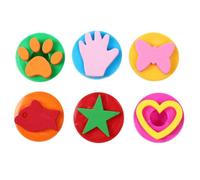 HEMOTON Lot de 2 Set de Tampons Graffiti pour Garçon et Filles Rouleau de Dessin DIY, Tampons Encreurs Amusants en Plastique et Eva, Couleurs Aléatoires, Outil Créatif Couleur Aléatoire