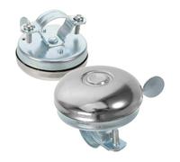 HEMOTON Lot de 2 Sonnettes de Vélo en Métal Rétro 58mm Amp 52mm Compactes et Légères Klaxon Puissant pour Vélos de Route et VTT Accessoires Décoratifs pour Hommes et Adultes Fixation