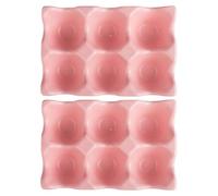 HEMOTON Lot de 2 supports à œufs en céramique avec porte-œufs, plateaux d'expédition, porte-œufs, étagère à œufs, 6 grilles