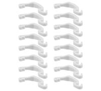 HEMOTON Lot de 20 Clips Latéraux Blancs 68 X 15 CM pour Cage à Lapins et Hamsters Fixation en Plastique Résistante pour Cages en Fil Métallique Accessoires pour Habitat de Petits