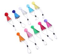 HEMOTON Lot de 20 Mini Chapeaux Coniques pour Chien et Chat avec Pompons, Décorations D’Anniversaire Légères en Peluche, Accessoires de Fête pour Petits Animaux et Peluches,
