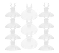 HEMOTON Lot de 20 Ventouses en Plastique Transparent pour Aquarium, Clips de Fixation Solides et Faciles à Installer, Adaptées aux Surfaces en Verre