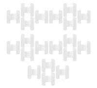 HEMOTON Lot de 20 Verrous de Sécurité Garçon et Filles Autoadhésifs en Plastique Blanc pour Armoires Tiroirs et Réfrigérateur Protection Bébé Pincements Usage la Cuisine et Salle de