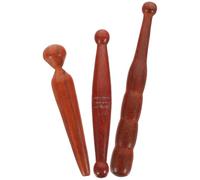 HEMOTON Lot de 3 Bâtons de Massage en Bois Marron pour Pieds, Outil D'acupression Traditionnel, Lisse et Doux pour Soulager la Tension Corporelle à Domicile Couleur Couleur Aléatoire